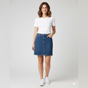 Oh Baby Dark Blue Jean Skirt